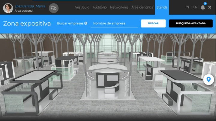 salón de feria virtual