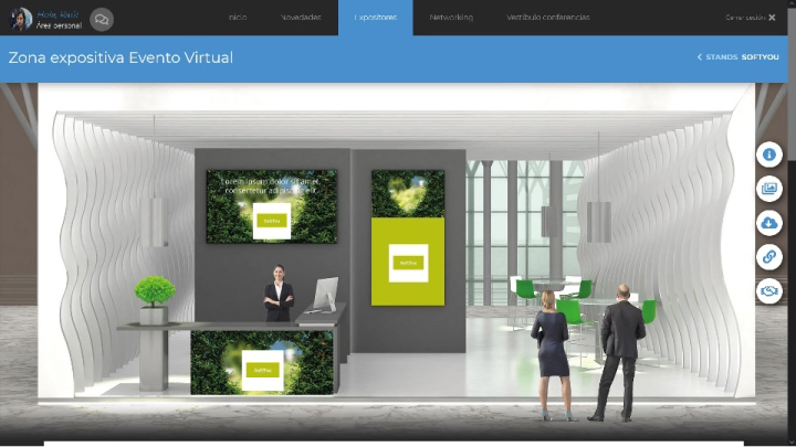 salón de feria virtual